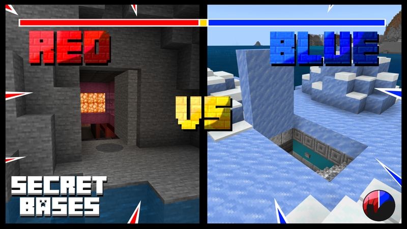 Red VS Blue Secret Bases on the Minecraft Marketplace by Snail Studios Red VS Blue Secret Bases on the Minecraft Marketplace by Snail Studios