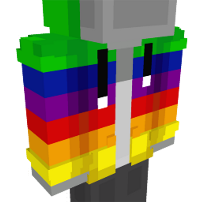 Rainbow Zipped Hoodie on the Minecraft Marketplace by DigiPort