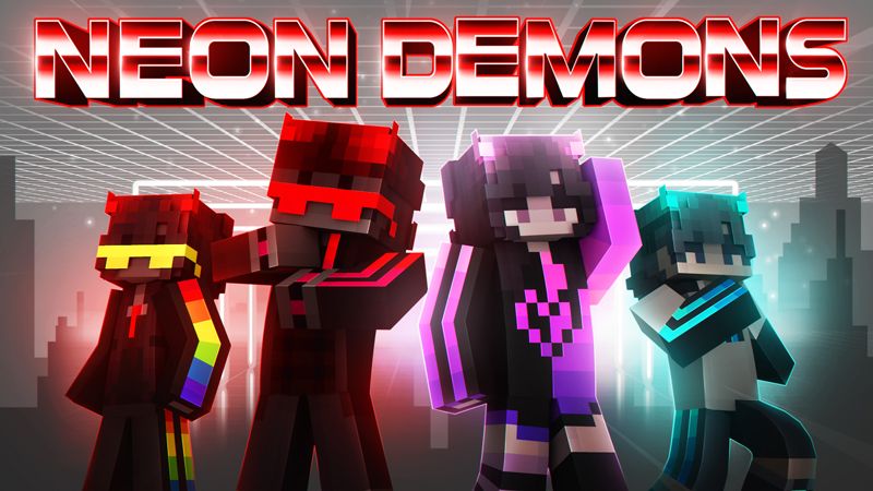 Neon Demons on the Minecraft Marketplace by Giggle Block Studios Neon Demons on the Minecraft Marketplace by Giggle Block Studios