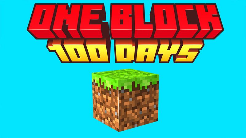 100 Days One Block on the Minecraft Marketplace by Pickaxe Studios
