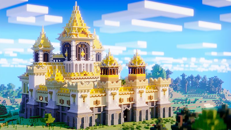 Golden Castle on the Minecraft Marketplace by Odyssey Builds Golden Castle on the Minecraft Marketplace by Odyssey Builds
