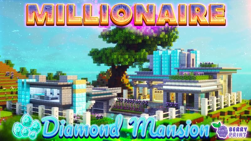 Millionaire Diamond Mansion on the Minecraft Marketplace by Razzleberries
