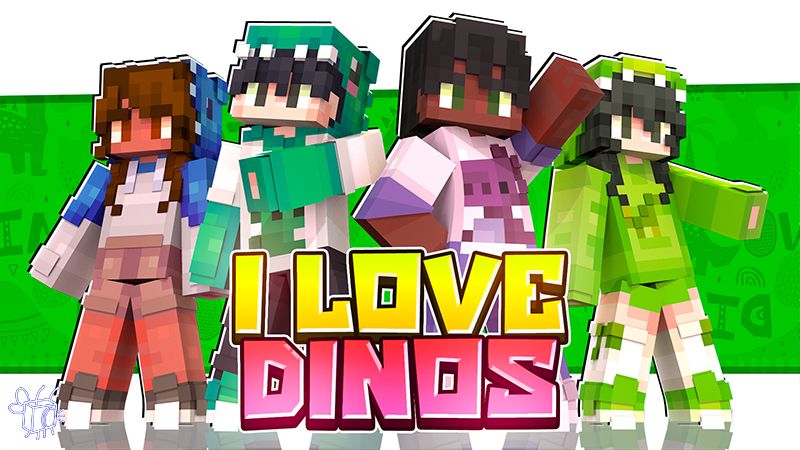 I LOVE DINOS on the Minecraft Marketplace by Blu Shutter Bug