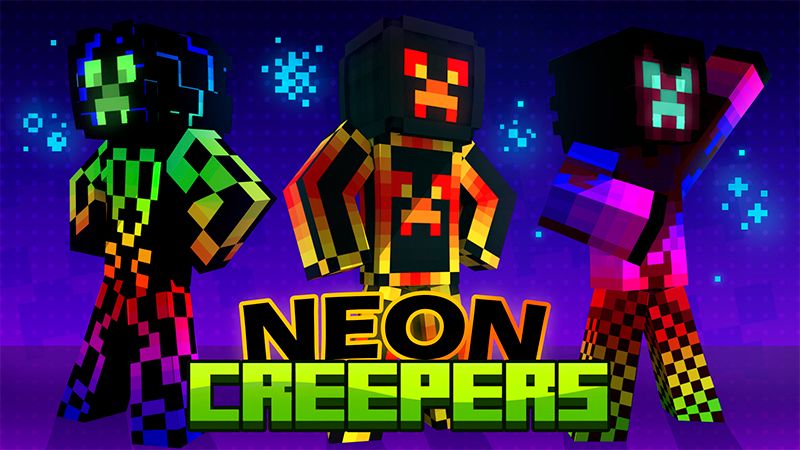 Neon Creepers on the Minecraft Marketplace by Red Eagle Studios