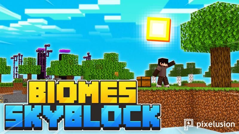 Biomes Skyblock on the Minecraft Marketplace by Pixelusion