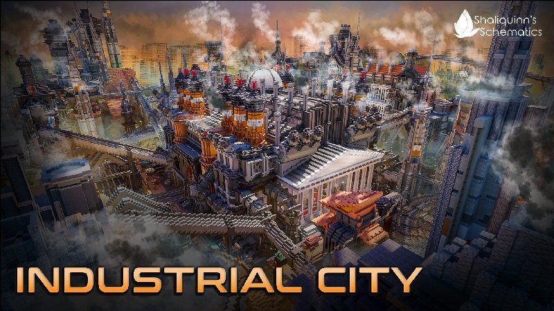 Industrial City on the Minecraft Marketplace by Shaliquinn's Schematics Industrial City on the Minecraft Marketplace by Shaliquinn's Schematics