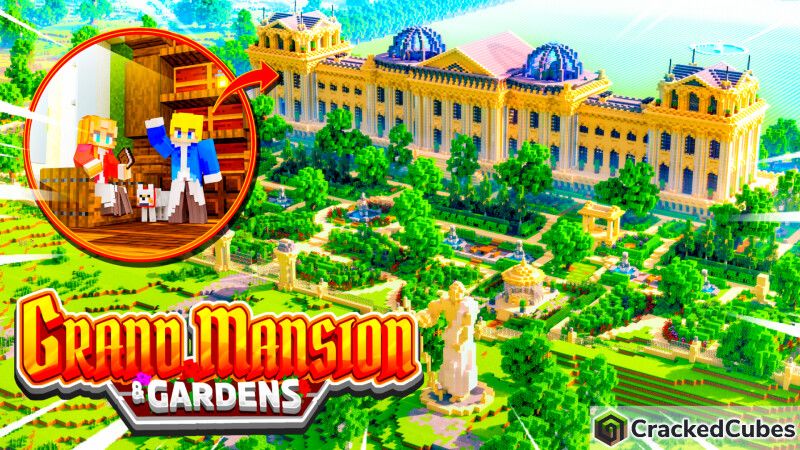 Grand Mansion  Gardens on the Minecraft Marketplace by CrackedCubes