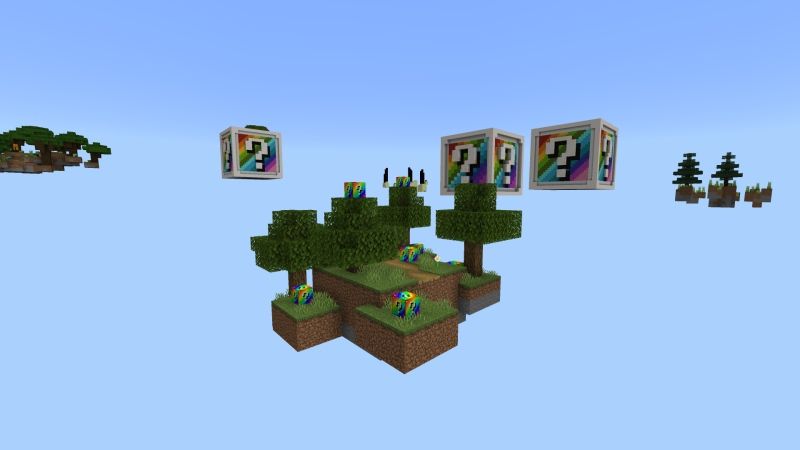 Rainbow Lucky Blocks Skyblock by Fall Studios