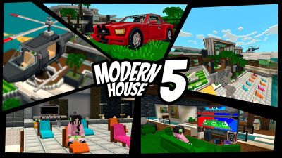 Modern House 5 on the Minecraft Marketplace by VoxelBlocks