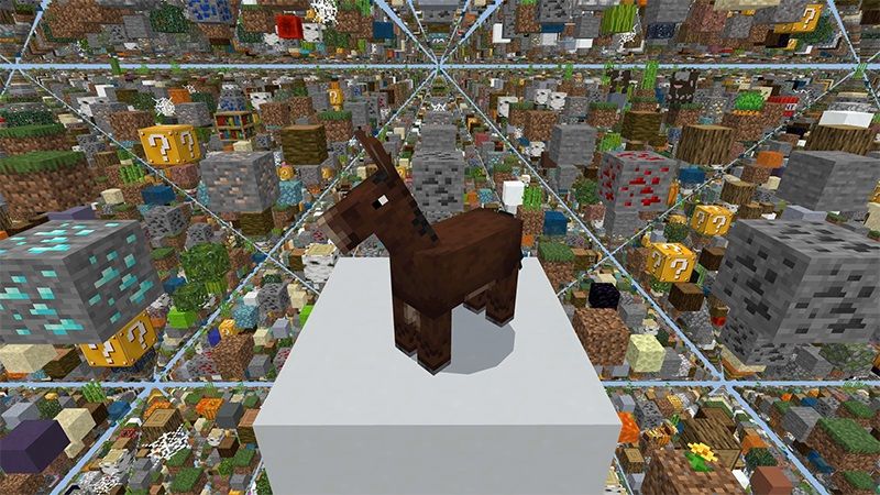 Lucky Block Sky Grid by Lifeboat