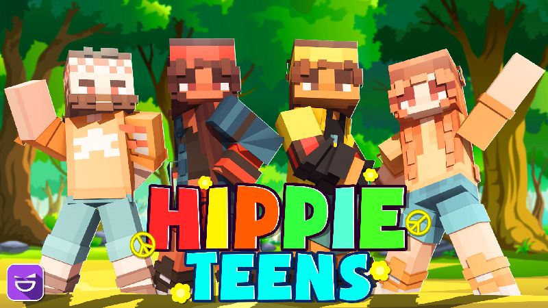 Hippie Teens on the Minecraft Marketplace by Giggle Block Studios Hippie Teens on the Minecraft Marketplace by Giggle Block Studios