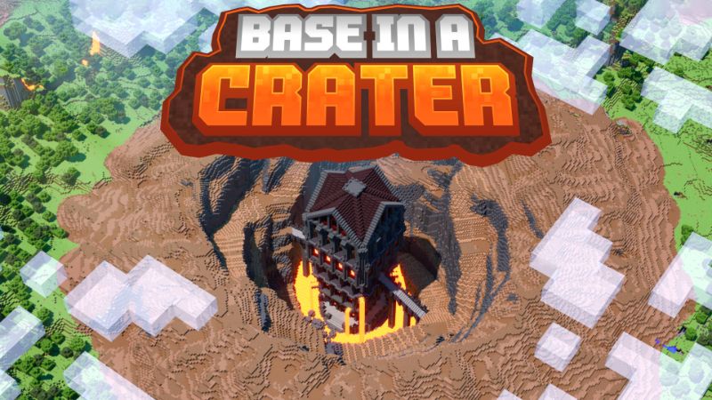 Base in a Crater on the Minecraft Marketplace by Virtual Pinata