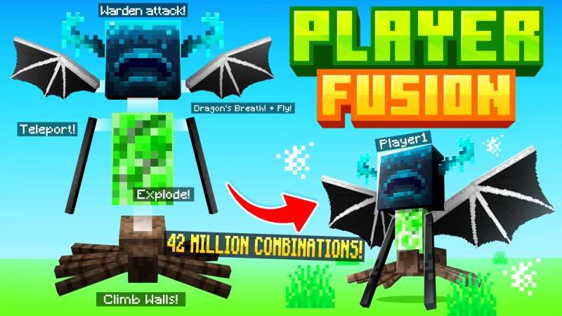 PLAYER FUSION on the Minecraft Marketplace by Maca Designs PLAYER FUSION on the Minecraft Marketplace by Maca Designs
