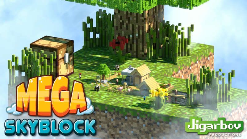 MEGA Skyblock on the Minecraft Marketplace by Jigarbov Productions MEGA Skyblock on the Minecraft Marketplace by Jigarbov Productions