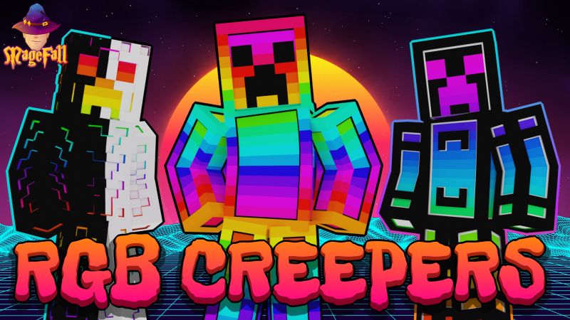 RGB Creepers on the Minecraft Marketplace by Magefall