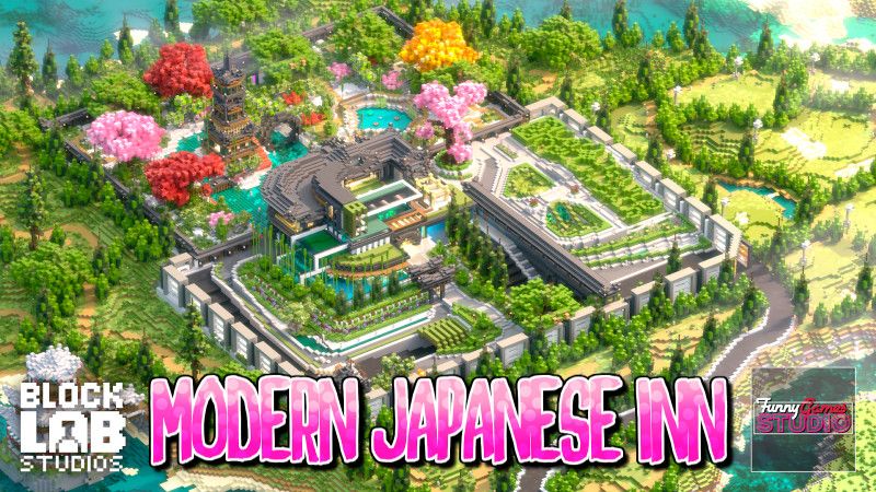 Modern Japanese Inn on the Minecraft Marketplace by BLOCKLAB Studios