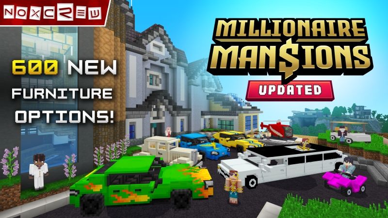 Millionaire Mansions on the Minecraft Marketplace by Noxcrew Millionaire Mansions on the Minecraft Marketplace by Noxcrew