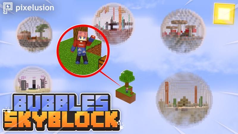 Bubbles Skyblock on the Minecraft Marketplace by Pixelusion Bubbles Skyblock on the Minecraft Marketplace by Pixelusion
