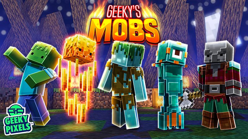 Geekys Mobs on the Minecraft Marketplace by Geeky Pixels Geekys Mobs on the Minecraft Marketplace by Geeky Pixels