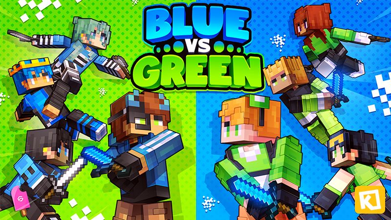 Blue vs Green on the Minecraft Marketplace by Kuboc Studios Blue vs Green on the Minecraft Marketplace by Kuboc Studios