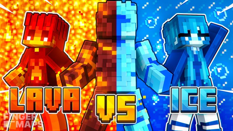 Lava VS Ice on the Minecraft Marketplace by FingerMaps
