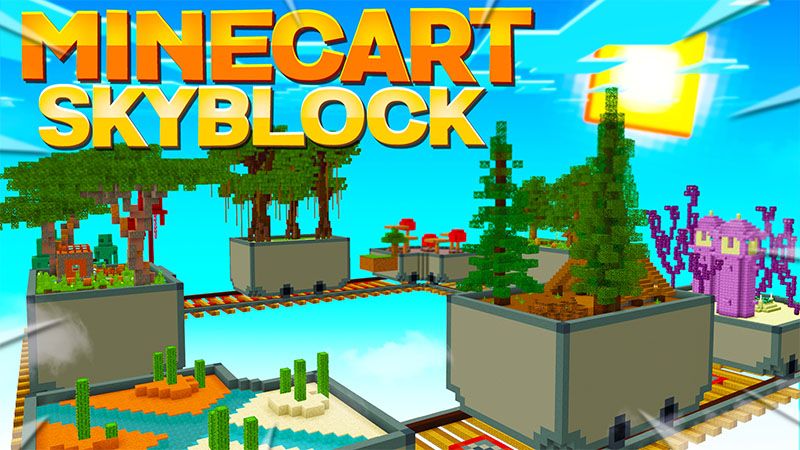 Minecart Skyblock on the Minecraft Marketplace by Lua Studios