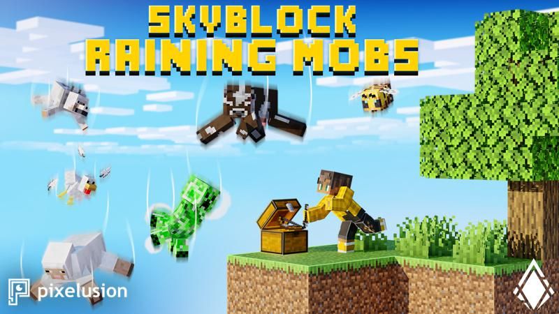 Skyblock Raining Mobs on the Minecraft Marketplace by Pixelusion Skyblock Raining Mobs on the Minecraft Marketplace by Pixelusion