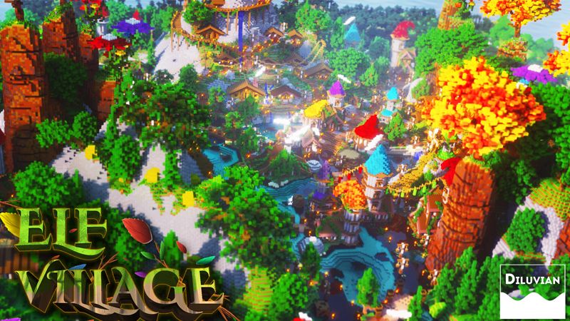 Elf Village on the Minecraft Marketplace by Diluvian