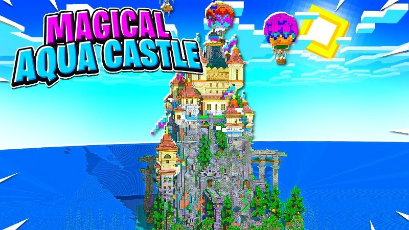 Magical Aqua Castle on the Minecraft Marketplace by 5 Frame Studios