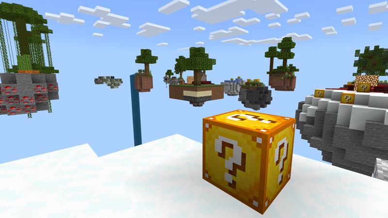 INFINITY LUCKY BLOCK SKYBLOCK! by Chunklabs