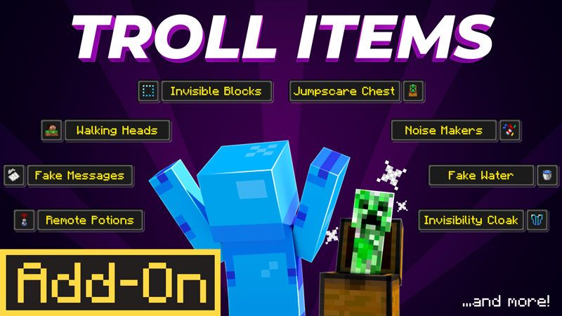 Troll Items on the Minecraft Marketplace by Waypoint Studios