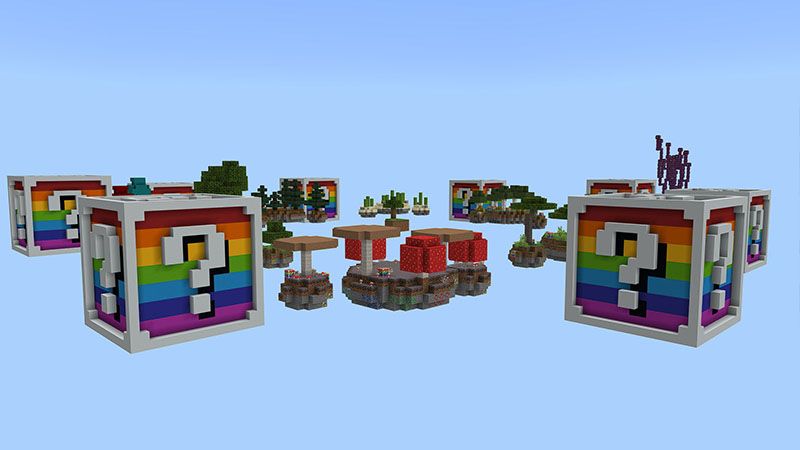 Rainbow Lucky Block Skyblock by DogHouse