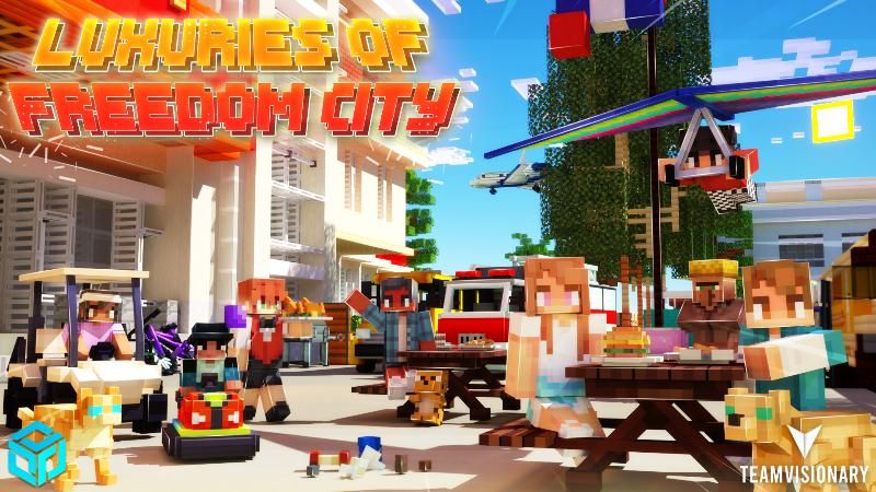 Luxuries of Freedom City on the Minecraft Marketplace by Team Visionary Luxuries of Freedom City on the Minecraft Marketplace by Team Visionary