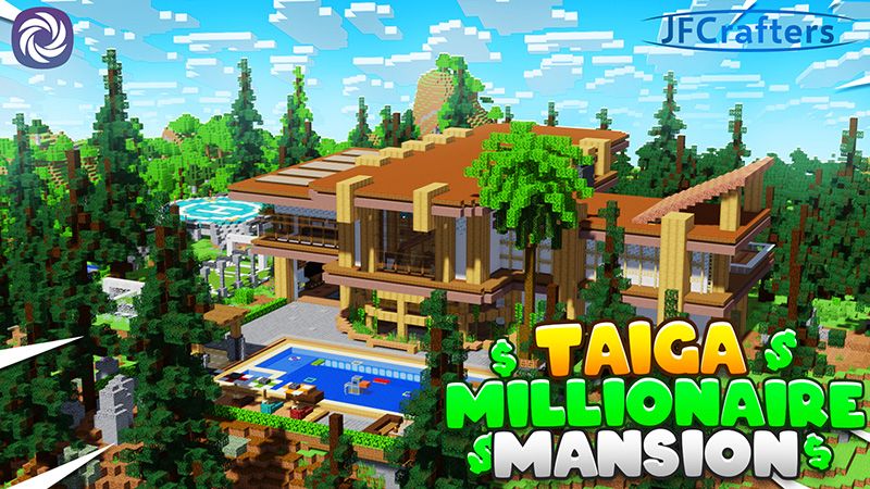 Taiga Millionaire Mansion on the Minecraft Marketplace by JFCrafters