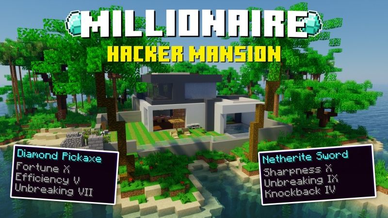 Millionaire Hacker Mansion on the Minecraft Marketplace by Fall Studios