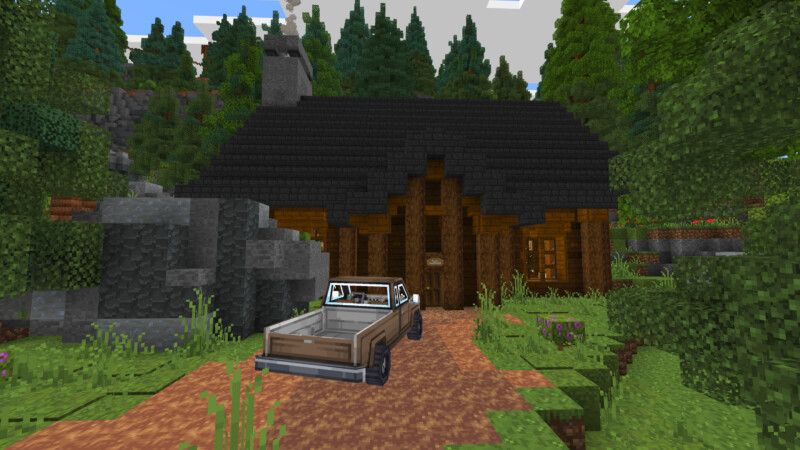 Rustic Log Mansion 2 by CrackedCubes
