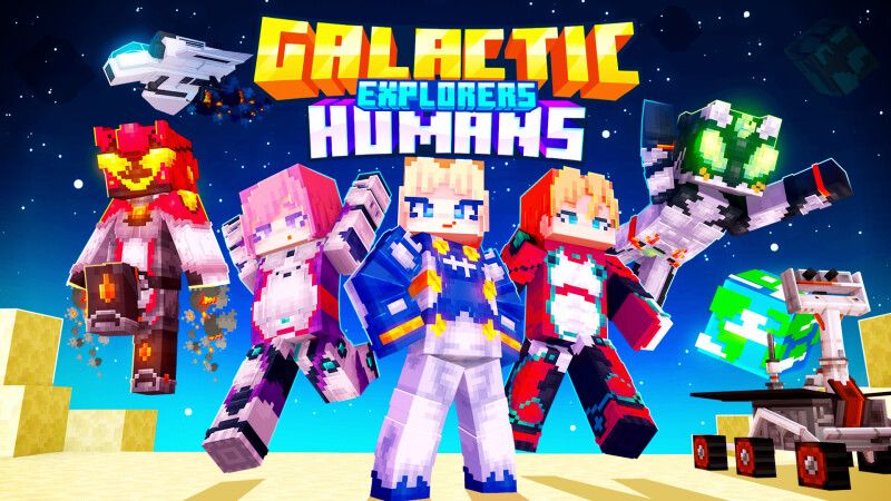 Galactic Explorers Humans on the Minecraft Marketplace by CrackedCubes