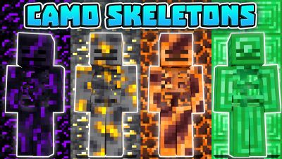 Camo Skeletons on the Minecraft Marketplace by BLOCKLAB Studios