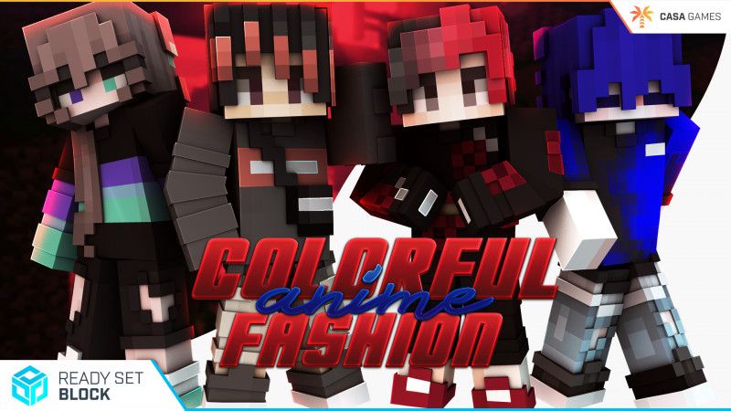 Colorful Anime Fashion on the Minecraft Marketplace by Ready, Set, Block! Colorful Anime Fashion on the Minecraft Marketplace by Ready, Set, Block!