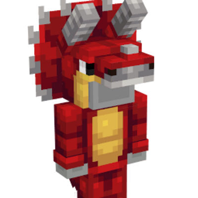 Red Dino Onesie on the Minecraft Marketplace by InPvP