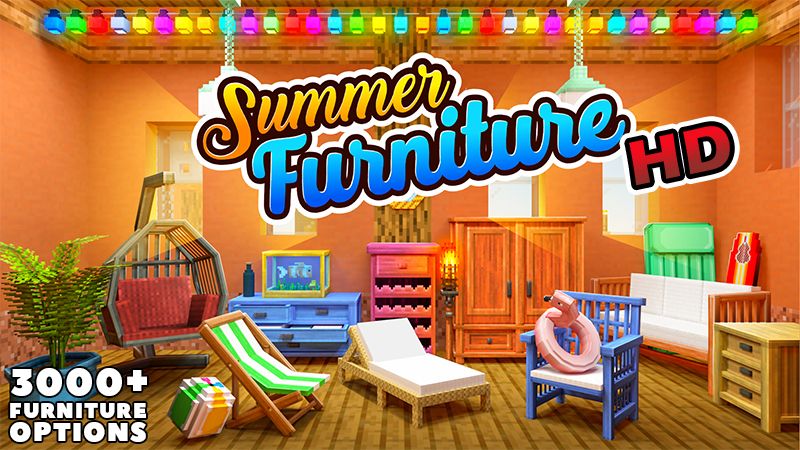 Summer Furniture HD on the Minecraft Marketplace by Kreatik Studios Summer Furniture HD on the Minecraft Marketplace by Kreatik Studios