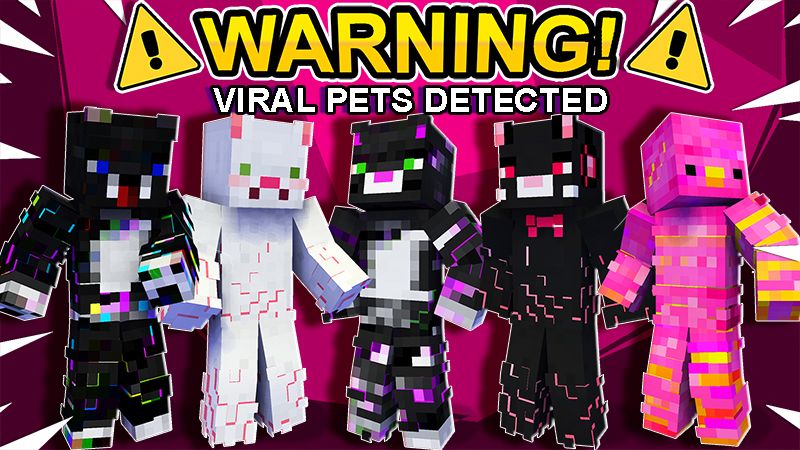 Viral Pets By The Lucky Petals (Minecraft Skin Pack)   Minecraft