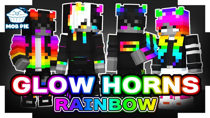 Glow Horns: Rainbow