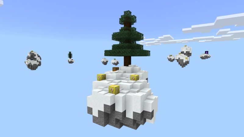 Lucky Blocks Winter Skyblock by Fall Studios