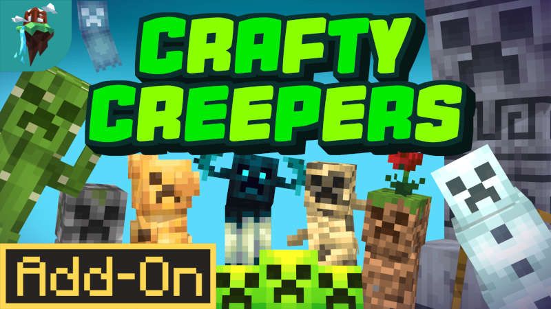 Crafty Creepers AddOn on the Minecraft Marketplace by Polymaps