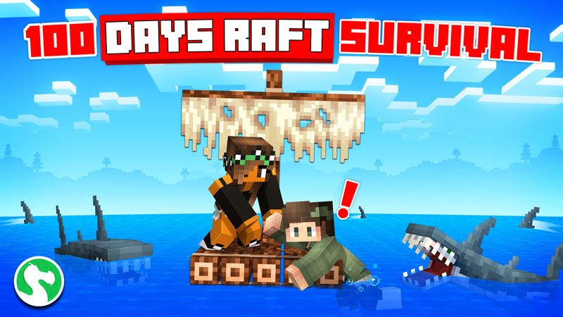 100 Days Raft Survival on the Minecraft Marketplace by Dodo Studios