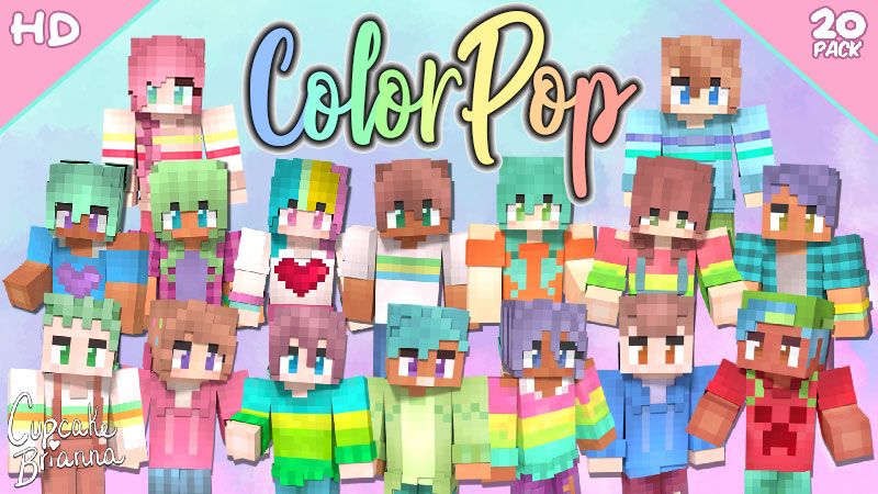 ColorPop HD Skin Pack on the Minecraft Marketplace by CupcakeBrianna