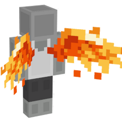 Orange Flame Wings on the Minecraft Marketplace by Team Vaeron