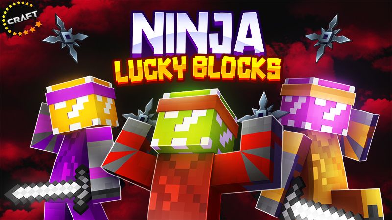 Ninja Lucky Blocks on the Minecraft Marketplace by The Craft Stars Ninja Lucky Blocks on the Minecraft Marketplace by The Craft Stars
