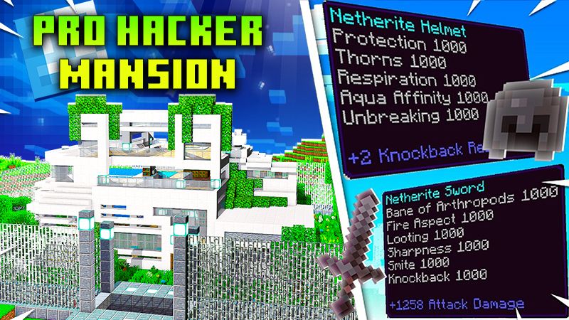Pro Hacker Mansion on the Minecraft Marketplace by 5 Frame Studios
